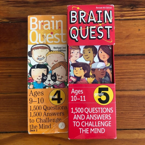 Brain Quest Grades 4 & 5 - 4500 Questions In All! Homeschool School - Picture 1 of 4